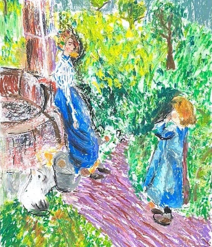 Two little girls.