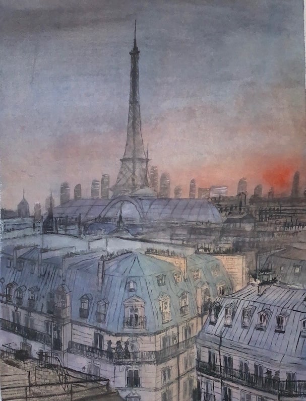 Romantic Paris at Dusk